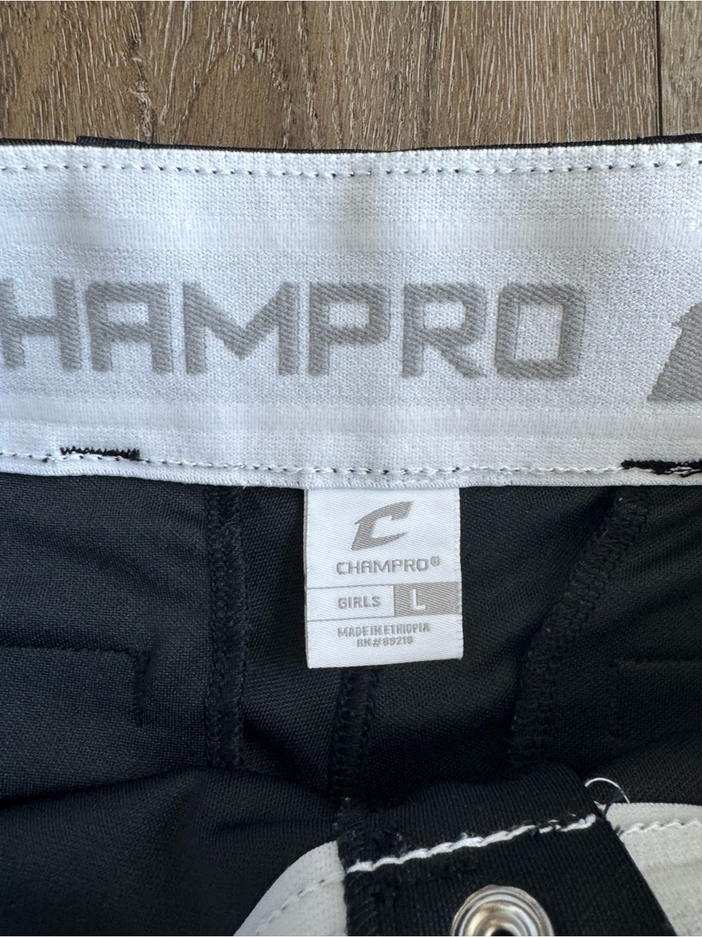 Champro Black Athletic Softball Pants Girls Size Large - Picture 4 of 6